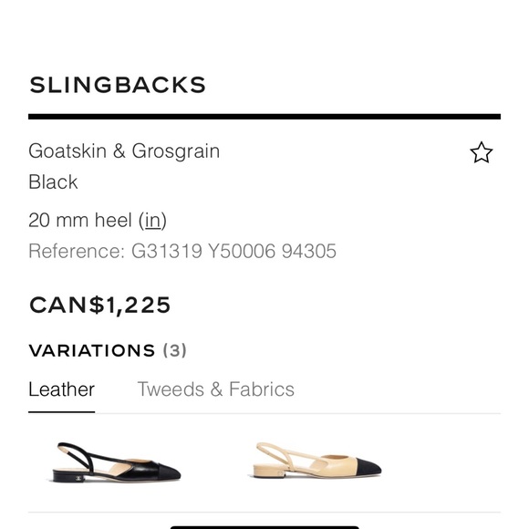 ❤️SOLD❤️CHANEL Classic Slingbacks CC Black 35C - Picture 11 of 11